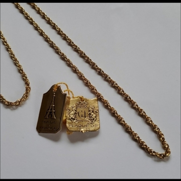 Gold Rope Chain Necklace - Picture 2 of 3